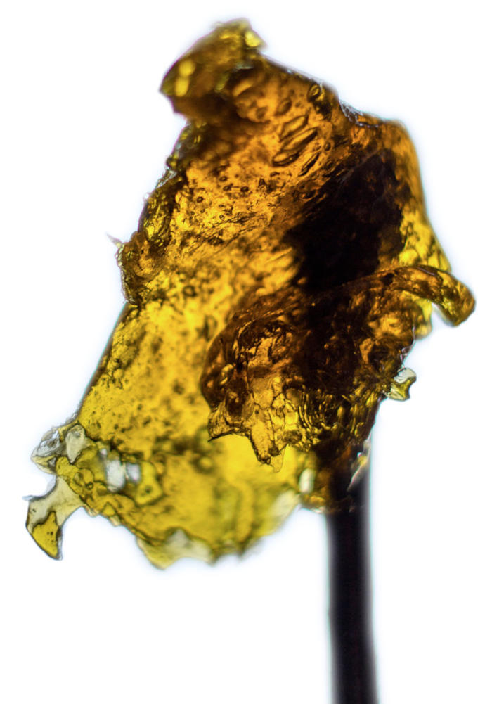 Cannabis extraction methods can vary, resulting in differing levels of taste and quality. Rosin pictured above.
