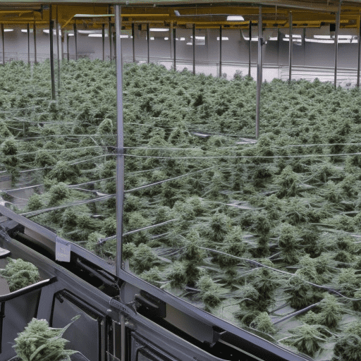 Plantas cultivadas en una instalación gestionada por el Sistema de Gestión de la Calidad del Cannabis de GrowerIQ