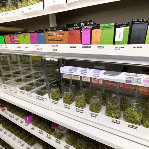 Sistema de Gestión de la Calidad del Cannabis para controlar el inventario en las estanterías de un local de venta al por menor