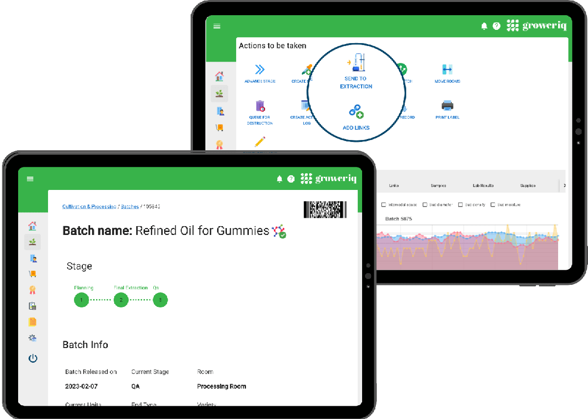 Cannabis Manufacturing Software | GrowerIQ Seed-to-Sale Software