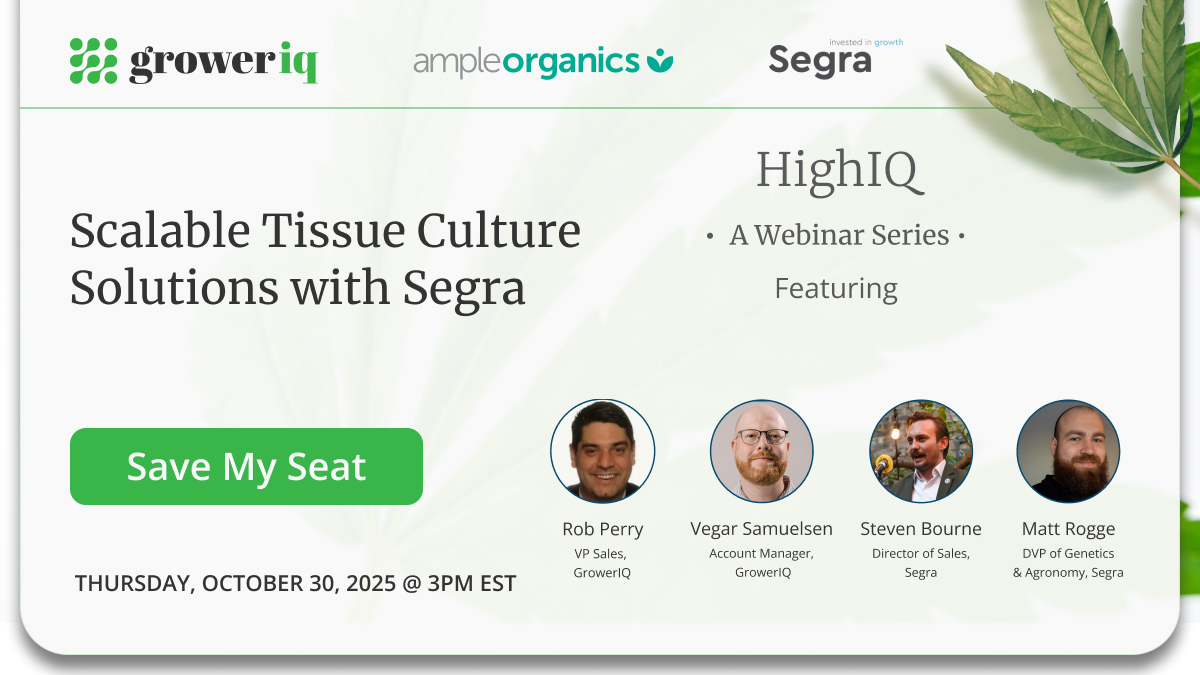 HighIQ webinar - Scalable Tissue Culture Solutions with Segra