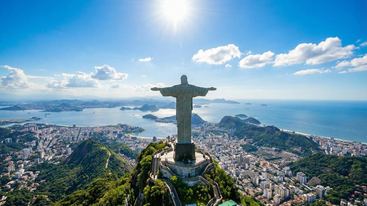 Christ the Redeemer overlooking Rio de Janeiro, Brazil
