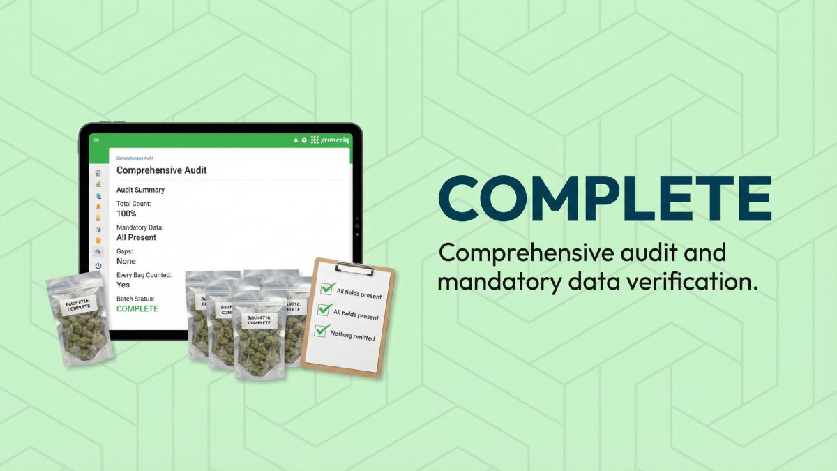 Complete batch records cannabis GMP compliance