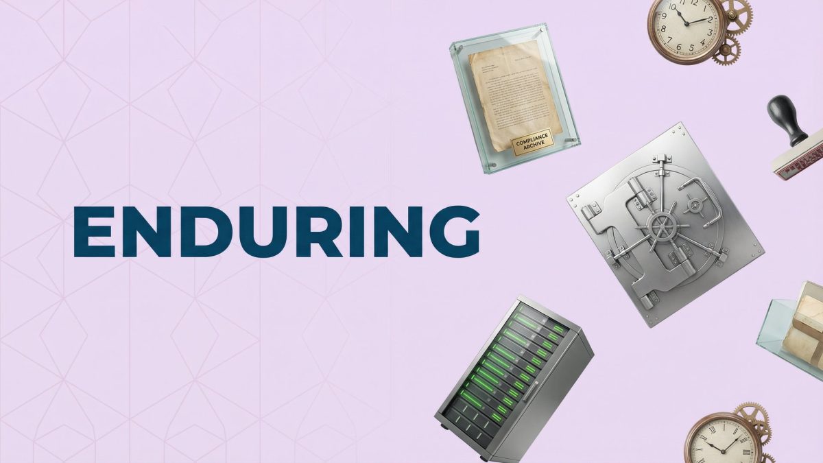 Enduring records cannabis audit trail permanent storage