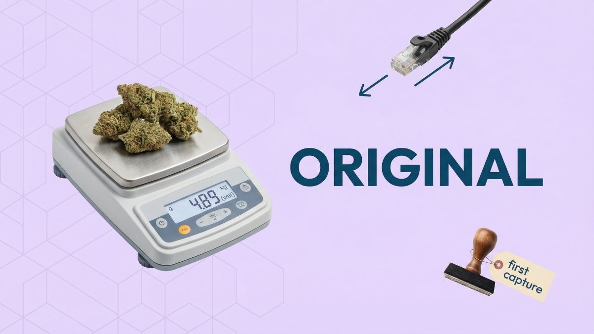 Original data recording cannabis scale integration