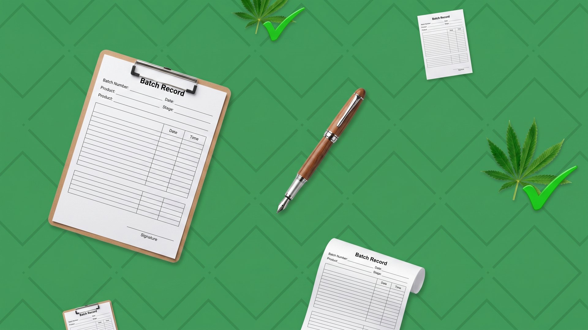 Cannabis batch record template guide cover
