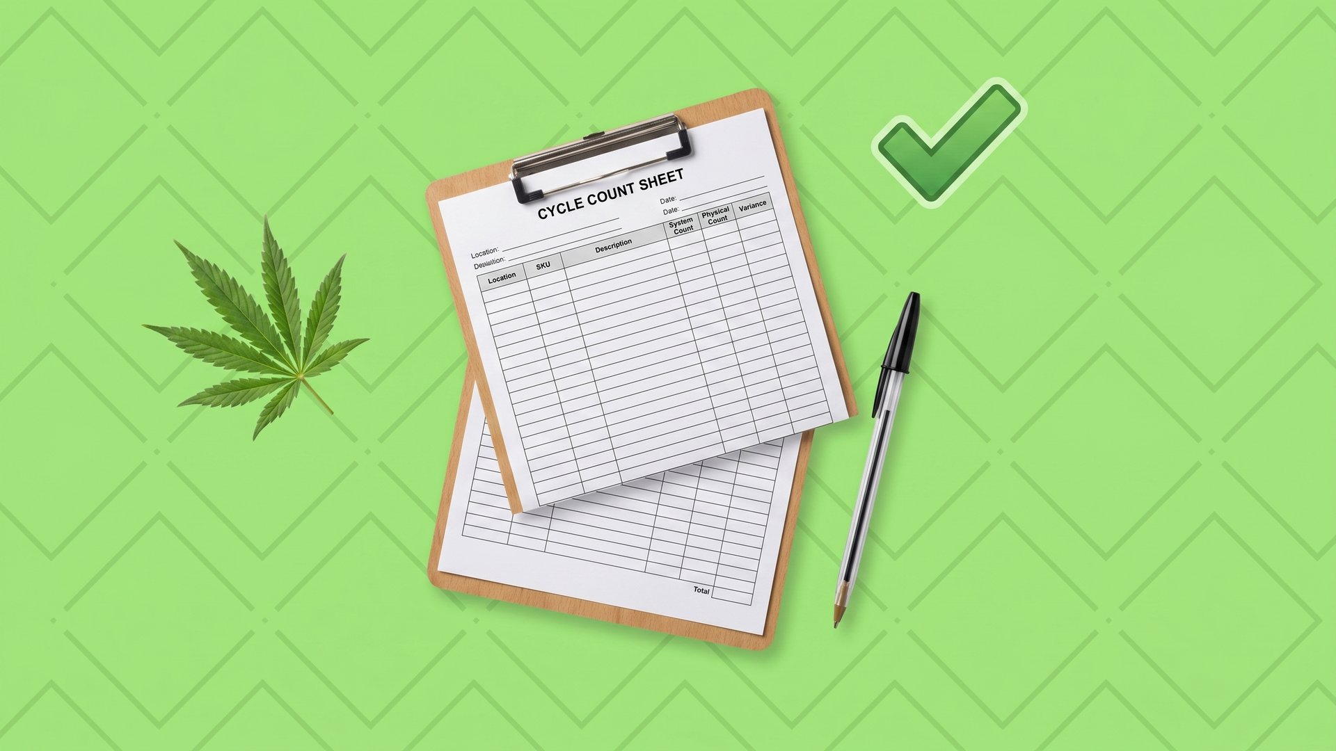 Cannabis cycle count template and guide cover