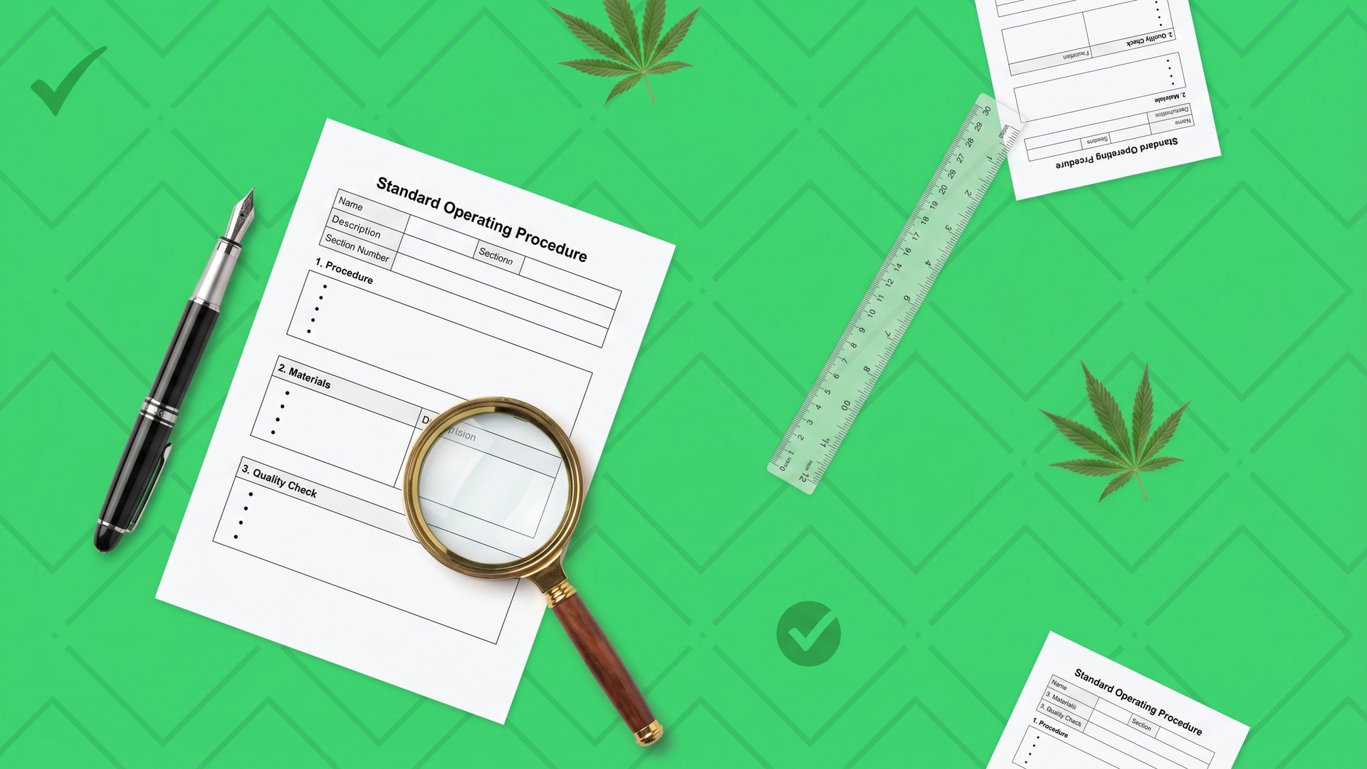 Cannabis SOP template guide cover